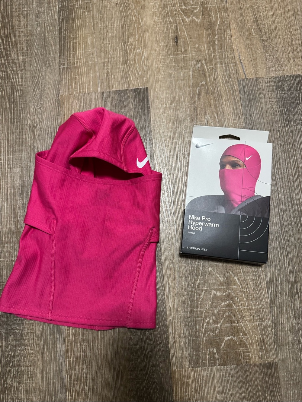 Nike Hot Pink Thermal Hood with Swoosh